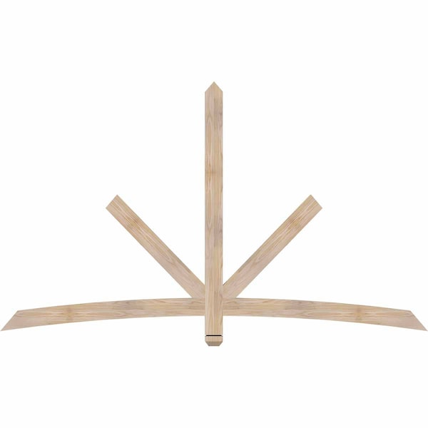 Ekena Millwork Alberta Smooth Timber Gable Bracket, Douglas Fir, 84"W x 49"H x 1 1/2"D x 3 1/2"F, 14/12 Pitch GBW084X49X0204ALB00SDF - main